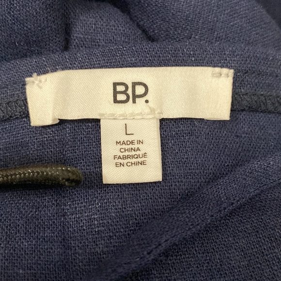 Bp Nordstrom Bp Flutter Sleeve Linen Blend Top Size Large - Picture 5 of 6